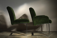 Load image into Gallery viewer, Paul Evans Mohair and Chrome Dining Chairs for Directional, 1970s
