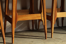 Load image into Gallery viewer, Leather and Walnut Counter Stools by Werner Biermann for Arte Sano, 1960s