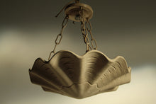 Load image into Gallery viewer, Frances Elkins Cast Plaster Shell Ceiling Light, 1952