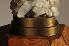 Load image into Gallery viewer, Carole Stupell Large Quartz Crystal Table Lamp, 1940s