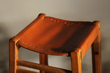 Load image into Gallery viewer, Leather and Walnut Counter Stools by Werner Biermann for Arte Sano, 1960s