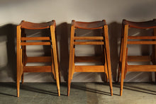Load image into Gallery viewer, Leather and Walnut Counter Stools by Werner Biermann for Arte Sano, 1960s