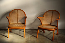 Load image into Gallery viewer, Frits Schlegel Attributed Cane Armchairs, 1940s