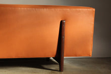 Load image into Gallery viewer, Edward Wormley for Dunbar Leather Bracket Back Sofa, 1950s