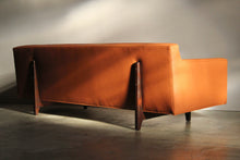 Load image into Gallery viewer, Edward Wormley for Dunbar Leather Bracket Back Sofa, 1950s