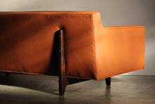Load image into Gallery viewer, Edward Wormley for Dunbar Leather Bracket Back Sofa, 1950s