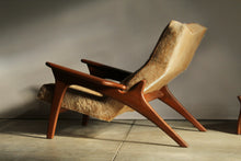 Load image into Gallery viewer, Adrian Pearsall Cowhide Lounge Chair and Ottoman