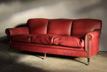 Load image into Gallery viewer, George Smith English Scroll Arm Signature Leather Sofa, 2000s