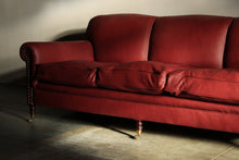 Load image into Gallery viewer, George Smith English Scroll Arm Signature Leather Sofa, 2000s