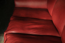 Load image into Gallery viewer, George Smith English Scroll Arm Signature Leather Sofa, 2000s