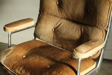 Load image into Gallery viewer, Eames Time Life Lobby Chair in Hair-on-Hide, 1980s