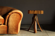 Load image into Gallery viewer, Tramp Art Palm Frond Accent Table or Pedestal, 1930s