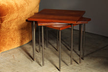 Load image into Gallery viewer, Peter Hvidt and Orla Molgaard Teak Stacking Tables, 1960s