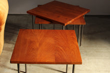 Load image into Gallery viewer, Peter Hvidt and Orla Molgaard Teak Stacking Tables, 1960s
