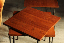 Load image into Gallery viewer, Peter Hvidt and Orla Molgaard Teak Stacking Tables, 1960s