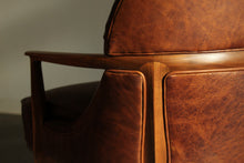 Load image into Gallery viewer, Edward Wormley Leather "Janus" Lounge Chairs for Dunbar, 1950s