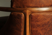 Load image into Gallery viewer, Edward Wormley Leather "Janus" Lounge Chairs for Dunbar, 1950s