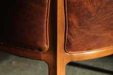 Load image into Gallery viewer, Edward Wormley Leather "Janus" Lounge Chairs for Dunbar, 1950s