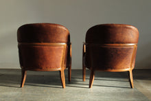 Load image into Gallery viewer, Edward Wormley Leather "Janus" Lounge Chairs for Dunbar, 1950s