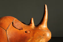 Load image into Gallery viewer, Vintage Leather Rhino Footstool After Dimitri Omerso, 1970s