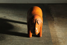 Load image into Gallery viewer, Vintage Leather Rhino Footstool After Dimitri Omerso, 1970s