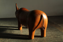 Load image into Gallery viewer, Vintage Leather Rhino Footstool After Dimitri Omerso, 1970s