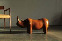 Load image into Gallery viewer, Vintage Leather Rhino Footstool After Dimitri Omerso, 1970s