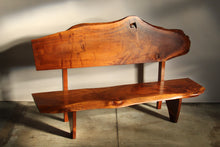 Load image into Gallery viewer, Studio Live-Edge Walnut Bench by Gino Russo, 1970s