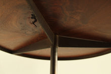 Load image into Gallery viewer, Paul McCobb Brass and Mahogany &quot;Cigarette&quot; Table for Directional, 1950s
