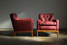 Load image into Gallery viewer, T.H. Robsjohn Gibbings Leather Club Chairs, 1950s