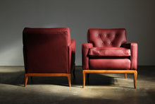 Load image into Gallery viewer, T.H. Robsjohn Gibbings Leather Club Chairs, 1950s