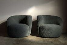 Load image into Gallery viewer, Vladimir Kagan "Nautilus" Swivel Chairs for Directional, 1980s