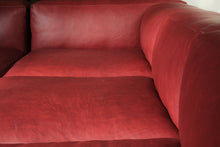Load image into Gallery viewer, Restored Oxblood Leather "Mags" Modular Sofa by Hay, 2000s