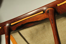 Load image into Gallery viewer, Ole Wanscher Rosewood and Goatskin &quot;Egyptian&quot; Stools for AJ Iversen, 1957
