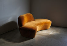 Load image into Gallery viewer, Vladimir Kagan “Zoe” Serpentine Sofa in Mohair, 2000s