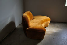 Load image into Gallery viewer, Vladimir Kagan “Zoe” Serpentine Sofa in Mohair, 2000s