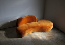 Load image into Gallery viewer, Vladimir Kagan “Zoe” Serpentine Sofa in Mohair, 2000s