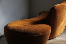 Load image into Gallery viewer, Vladimir Kagan “Zoe” Serpentine Sofa in Mohair, 2000s