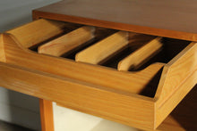 Load image into Gallery viewer, Florence Knoll 'Model 116' Iron Leg and Grass Cloth Credenza for Knoll, 1950s