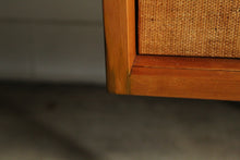 Load image into Gallery viewer, Florence Knoll 'Model 116' Iron Leg and Grass Cloth Credenza for Knoll, 1950s