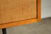 Load image into Gallery viewer, Florence Knoll &#39;Model 116&#39; Iron Leg and Grass Cloth Credenza for Knoll, 1950s
