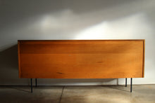Load image into Gallery viewer, Florence Knoll 'Model 116' Iron Leg and Grass Cloth Credenza for Knoll, 1950s