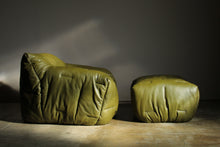 Load image into Gallery viewer, Hans Hopfer Early "Informel" Lounge Chair and Ottoman, 1979