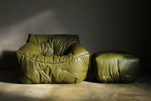Load image into Gallery viewer, Hans Hopfer Early "Informel" Lounge Chair and Ottoman, 1979