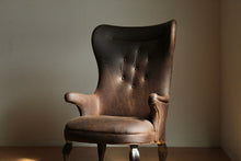 Load image into Gallery viewer, Frits Henningsen Style Leather Wingback Chair