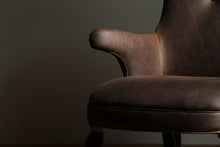 Load image into Gallery viewer, Frits Henningsen Style Leather Wingback Chair