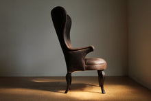 Load image into Gallery viewer, Frits Henningsen Style Leather Wingback Chair
