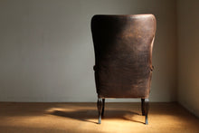 Load image into Gallery viewer, Frits Henningsen Style Leather Wingback Chair