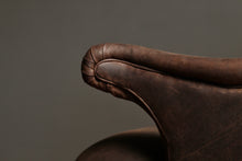 Load image into Gallery viewer, Frits Henningsen Style Leather Wingback Chair