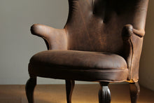 Load image into Gallery viewer, Frits Henningsen Style Leather Wingback Chair